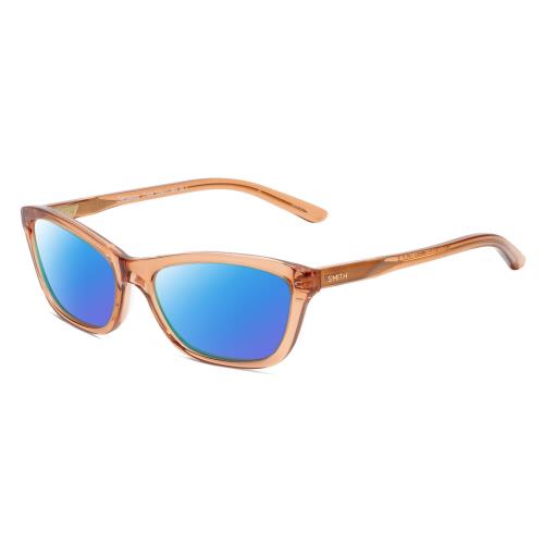 Smith Optics Getaway-imm Womens Cat Eye Polarized Sunglasses Crystal Brown 56 mm - Frame: Multicolor, Lens: Blue Mirror Polar