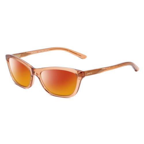 Smith Optics Getaway-imm Womens Cat Eye Polarized Sunglasses Crystal Brown 56 mm Red Mirror Polar