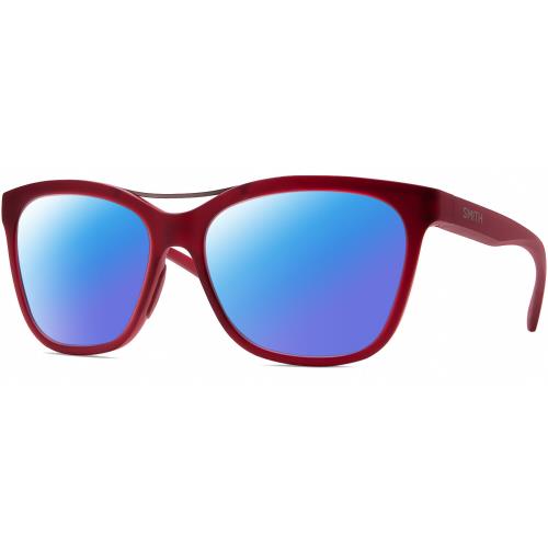 Smith Optics Cavalier-lpa Cateye Polarized Sunglasses Red Gunmetal 55mm 4 Option Blue Mirror Polar