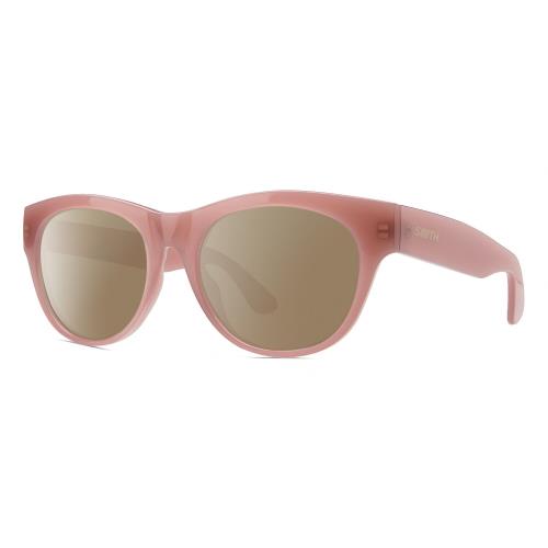 Smith Optics Sophisticate-F45 Womens Polarized Sunglasses in Purple Crystal 54mm Amber Brown Polar