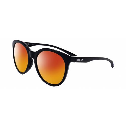 Smith Optics Bayside-807 Women Designer Polarized Sunglasses Black 54mm 4 Option Red Mirror Polar