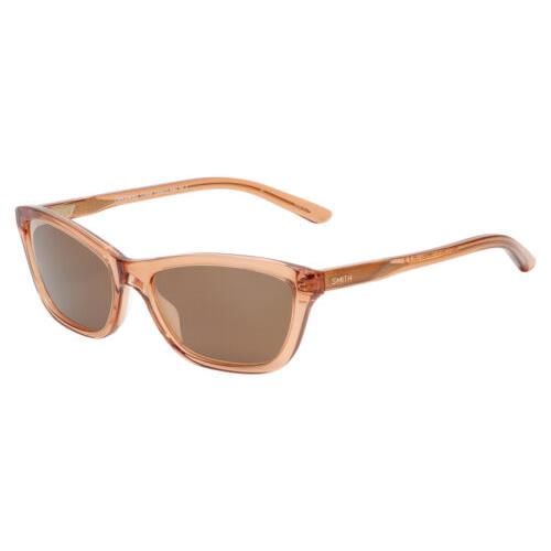 Smith Optics Getaway-imm Cat Eye Sunglasses in Crystal Tobacco Brown/amber 56 mm