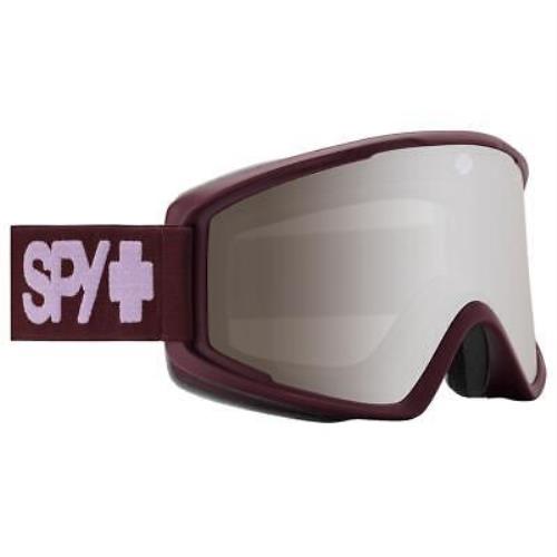Spy Optic Crusher Elite Goggles Matte Merlot Bronze Silver Mirror