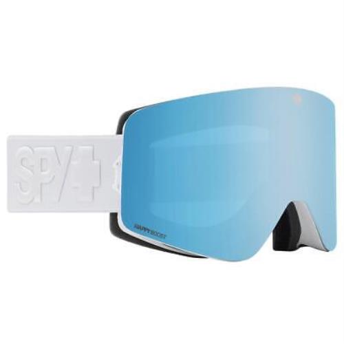 Spy Optic Marauder SE Goggles Matte White Happy Boost Bronze Blue Mirror+bonus