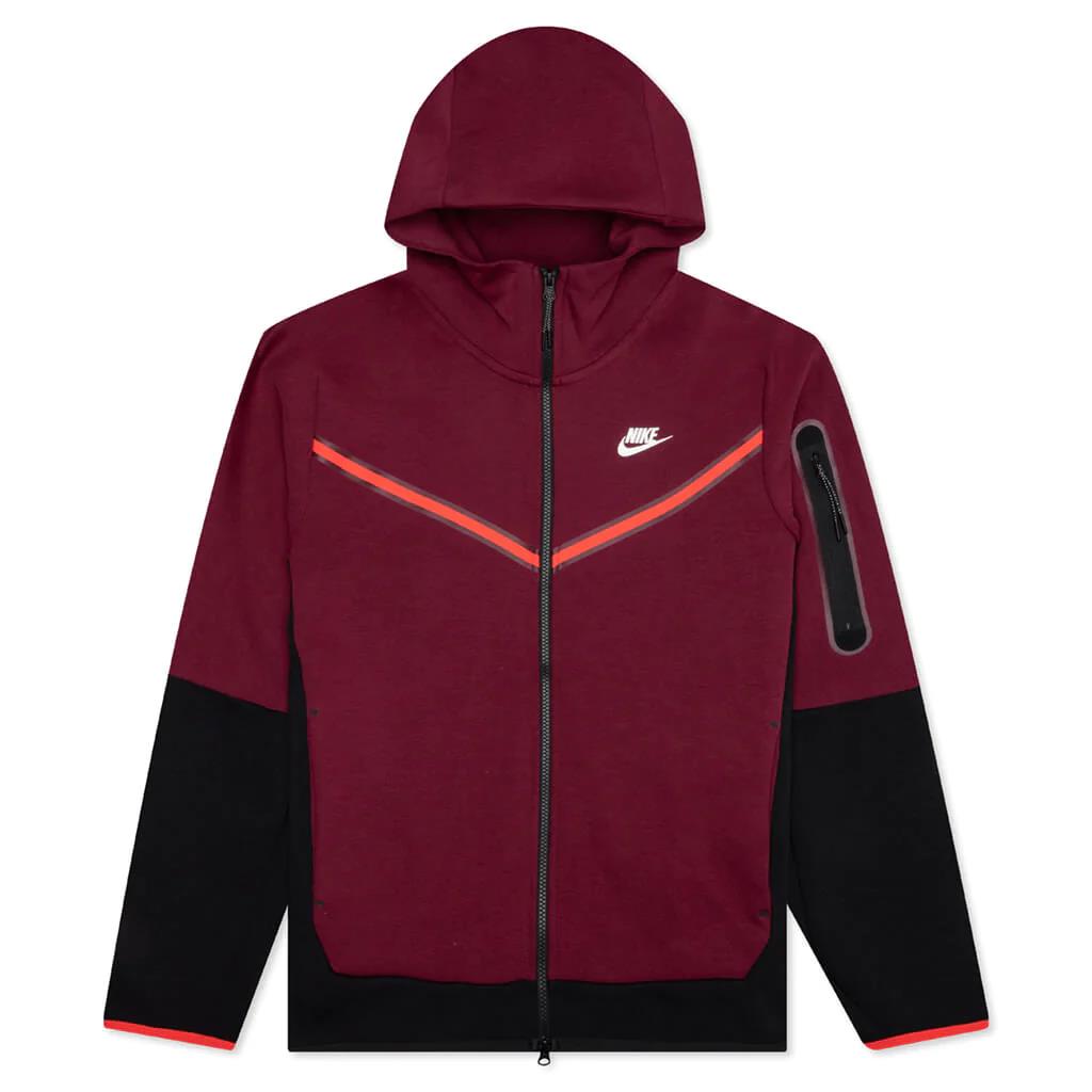 Nike Sportswear Tech Fleece Full-zip Hoodie Dark Beetroot Sz L 2XL CU4489-639