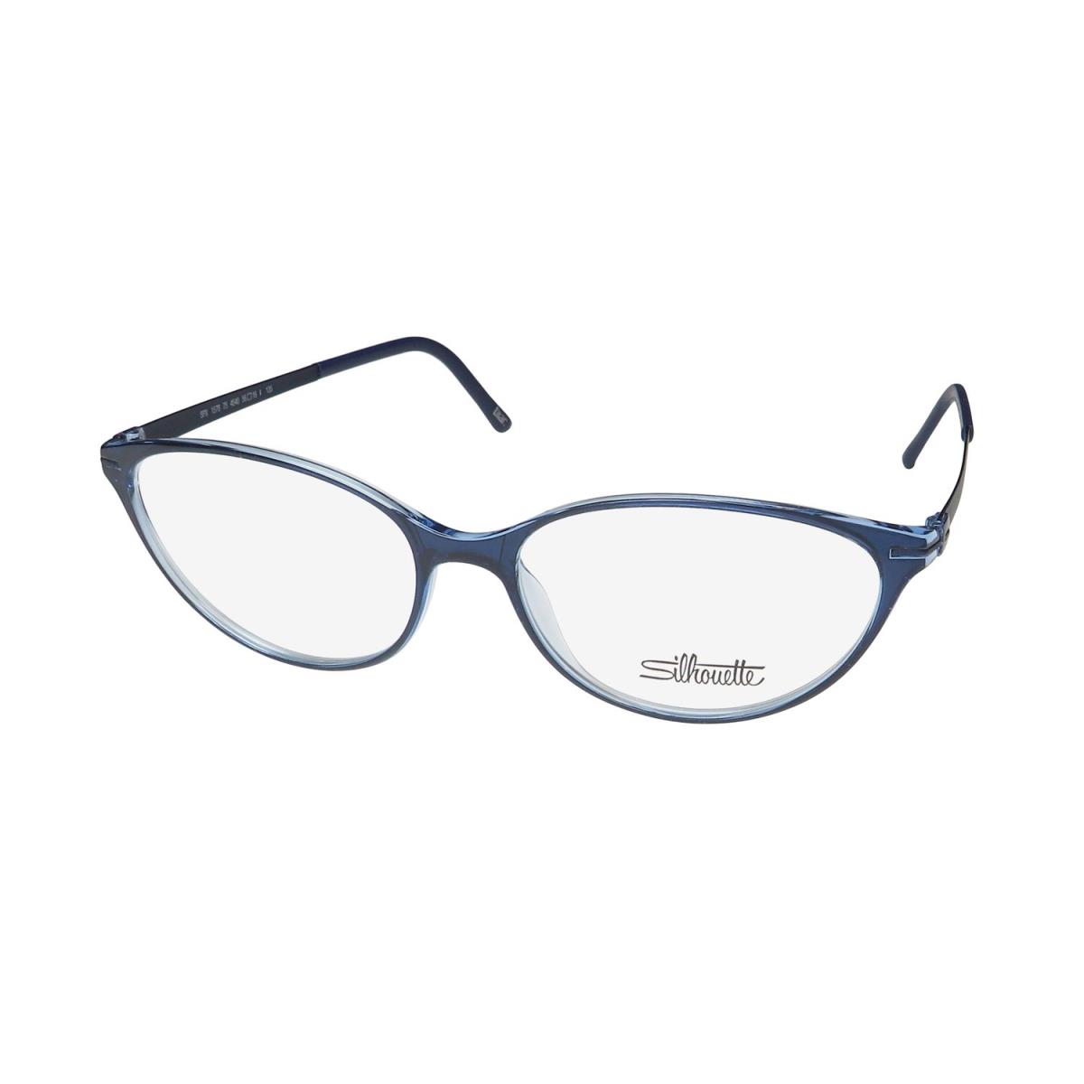 Silhouette 1578 School Teacher/librarian Look 60S/70S Eyeglass Frame/glasses Navy / Blue