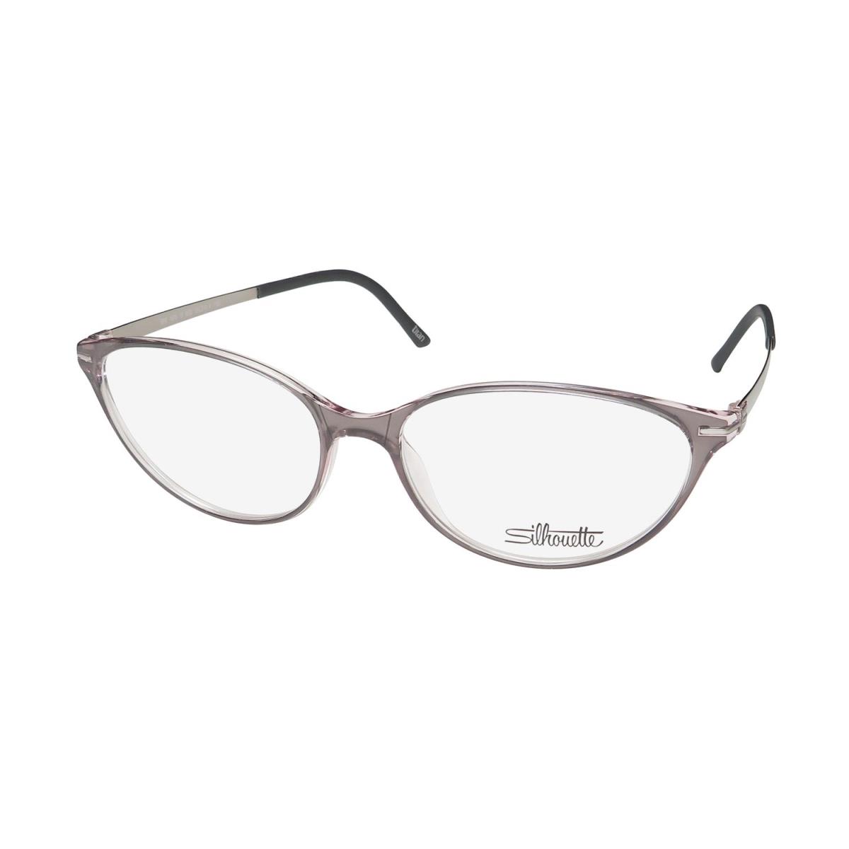 Silhouette 1578 School Teacher/librarian Look 60S/70S Eyeglass Frame/glasses Rose Gray