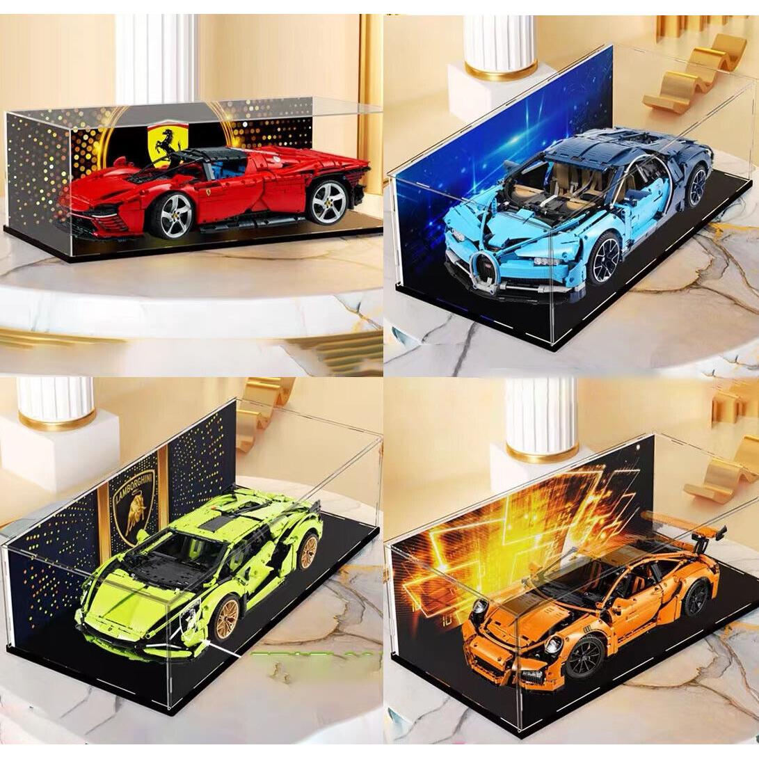 Lego Acrylic Display Case 6-Sided 42115 42083 42143 Lamborghini Bugatti Ferrari
