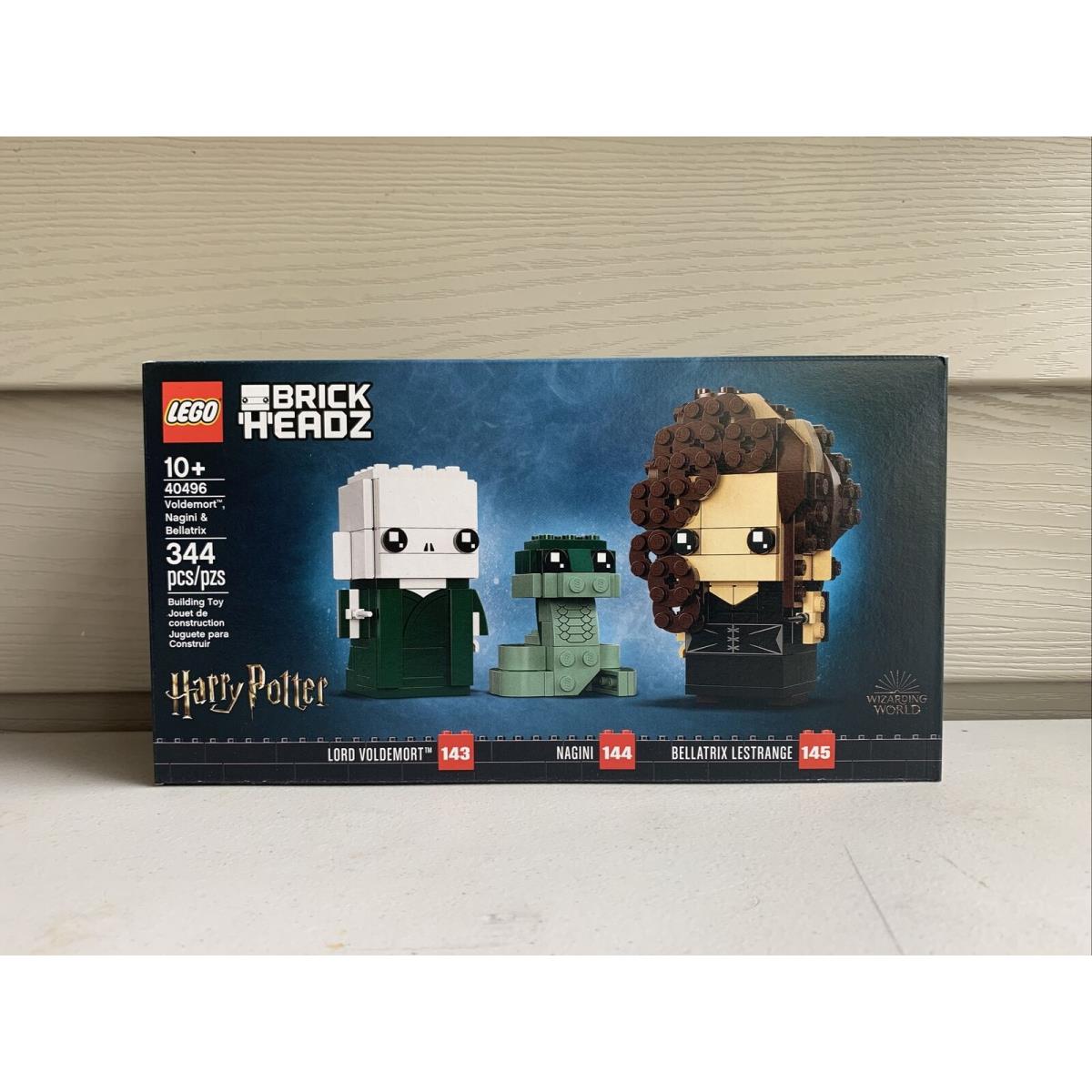 Lego Brickheadz Voldemort Nagini Bellatrix 344 Pcs 40496