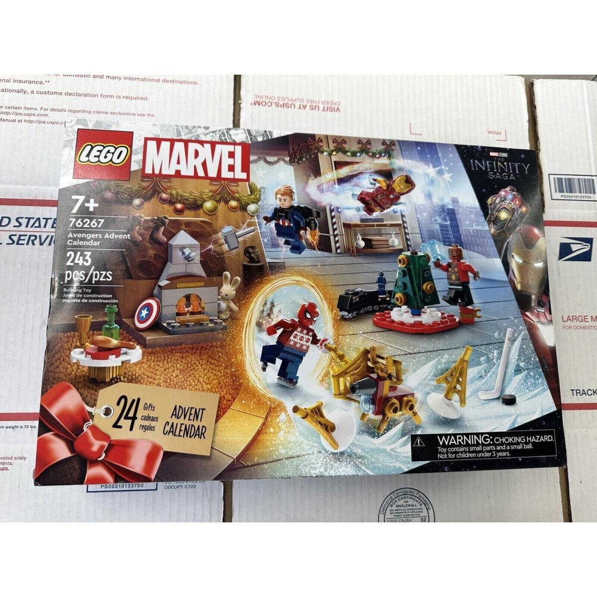 Lego Marvel Avengers 2023 Advent Calendar Holiday Countdown Playset 76267