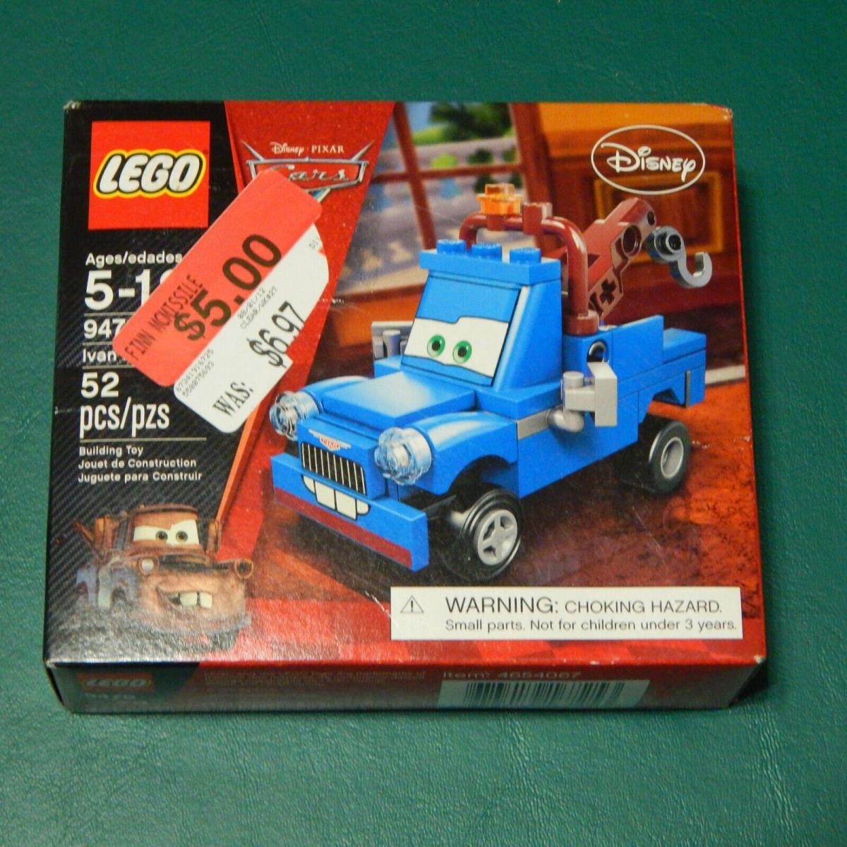 Lego Disney Pixar Cars Ivan Mater 9479 Retired 2012 Toy Set