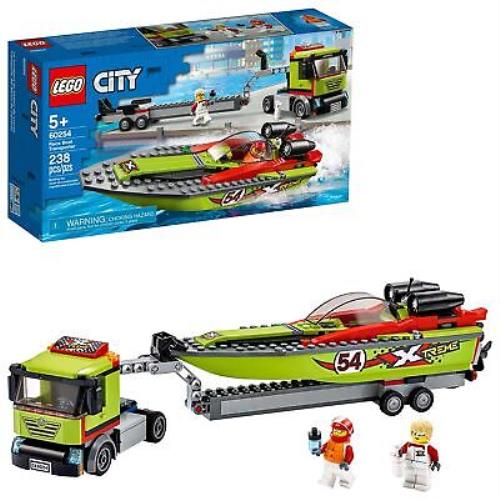 Lego City Race Boat Transporter 60254 Race Boat Toy Fun Building Set For