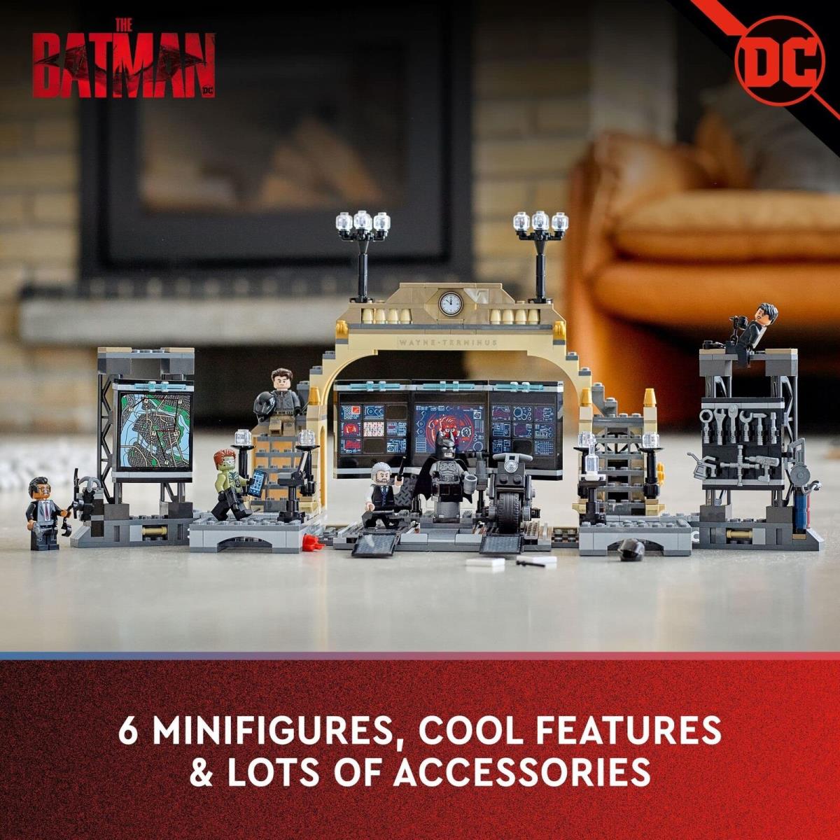 Lego DC The Batman Batcave: The Riddler Face-off 76183 - 581 Pieces