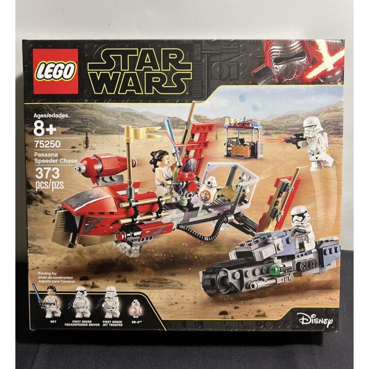Lego Star Wars Set 75250 Pasaana Speeder Chase w/ 4 Minifigures Rey BB-8