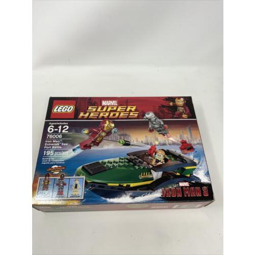 Lego Super Heroes Iron Man Extremis Sea Port Battle 76006