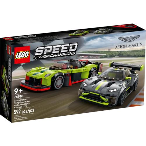 Lego Aston Martin Valkyrie Amr Pro and Aston Martin Vantage GT3 76910