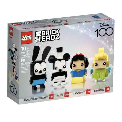 Lego 40622 Disney 100th Brickheadz Mickey Tinkerbell Oswald Snow