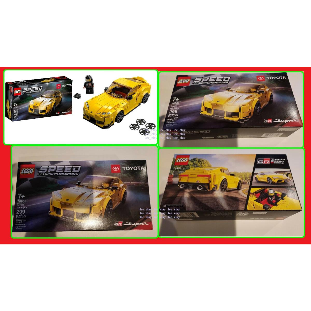 Lego Speed Champions 76901 Toyota GR Supra + Driver 299pcs Usa Release
