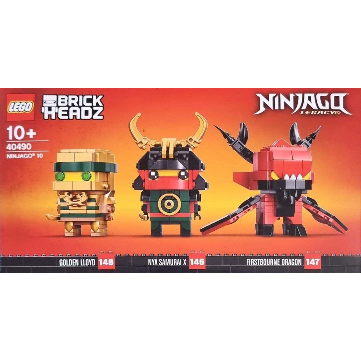 Lego Brickheadz Ninjago Legacy 10th Anniversary 40490