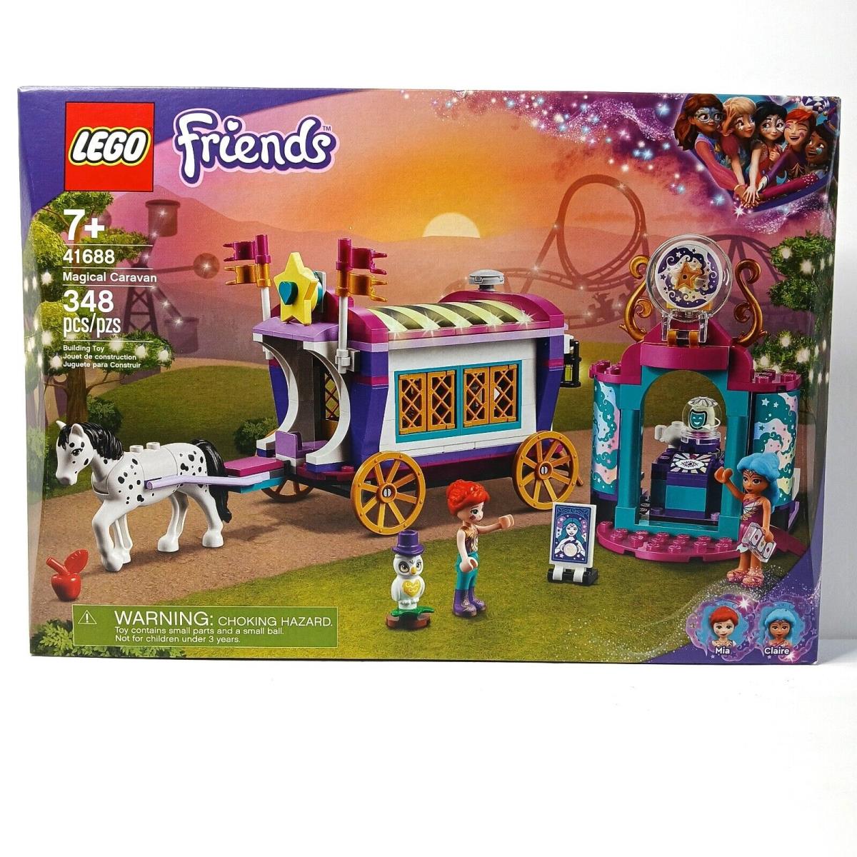 Lego Magical Caravan 41688 Friends Gypsy Owl Horse Wagon Renaissance Fantasy