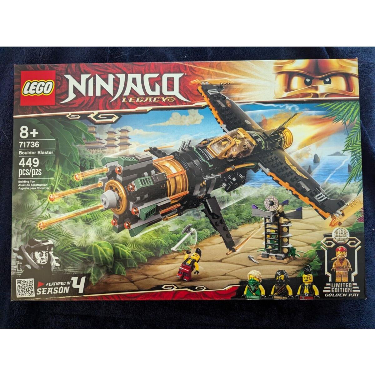 Lego Ninjago Boulder Blaster 71736 Gold Kai Minifig