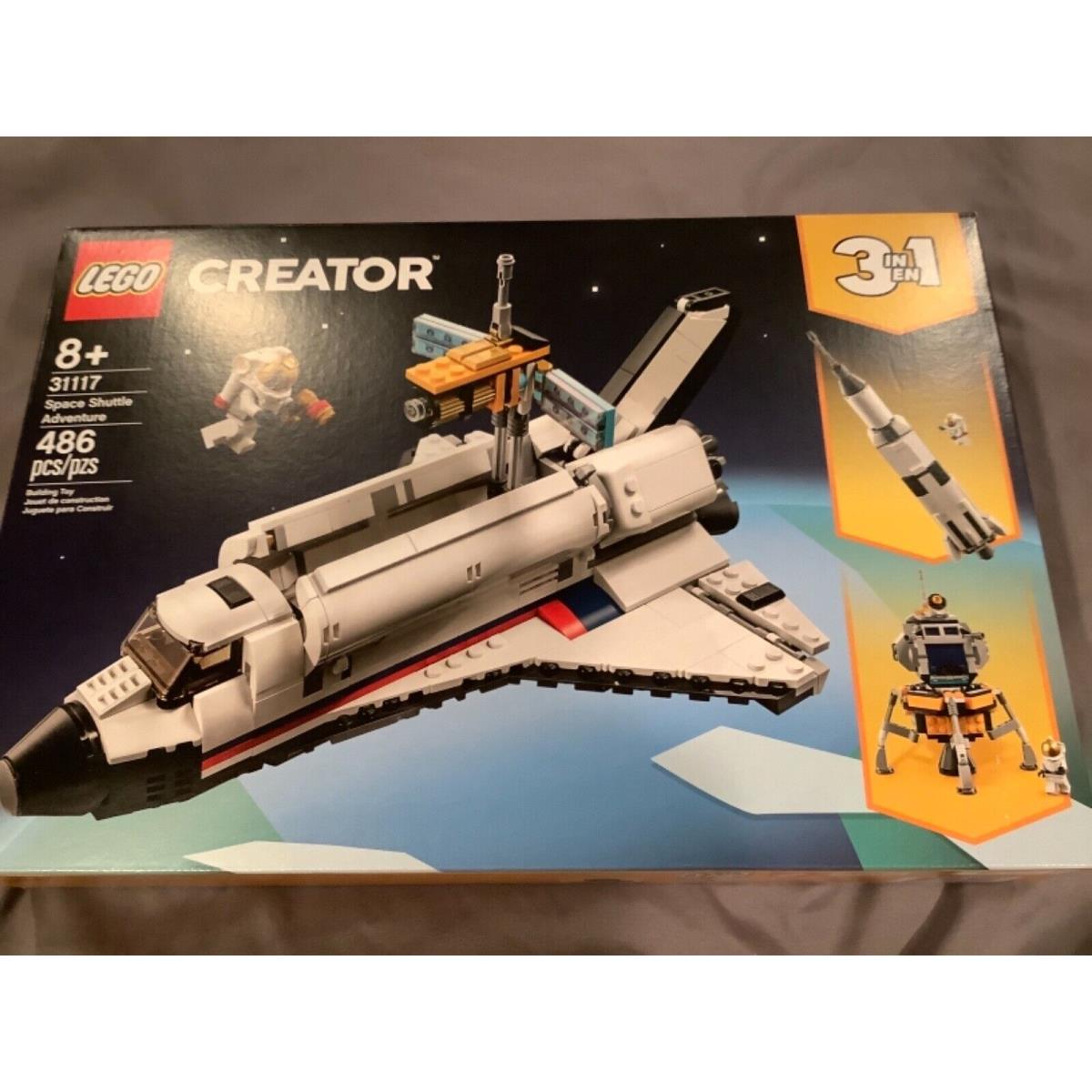 Lego Creator Space Shuttle Adventure 3 in 1 31117 486 Pcs