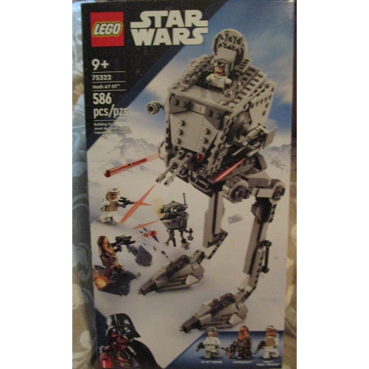 Lego Star Wars 75322 Hoth At-st 586 Pcs Chewbacca Hoth Rebel