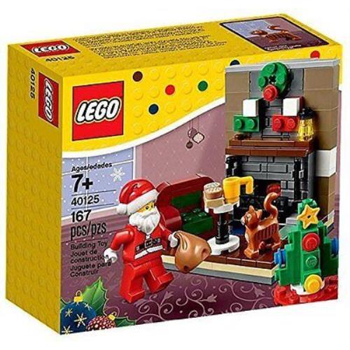 Lego Holiday Santa`s Visit Set 40125 Living Room Santa Stocking Same Day Ship