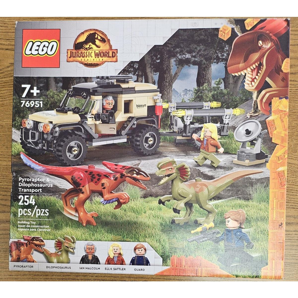 Lego Jurassic World - Pyroraptor Dilophosaurus Transport - 76259