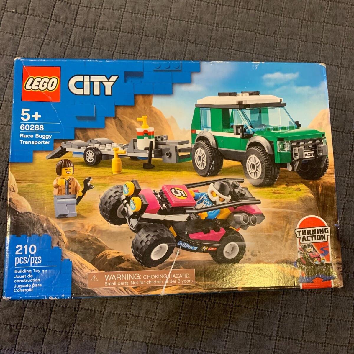 Lego City Race Buggy Transporter 60288 Building Kit 210 Pieces Retired Set