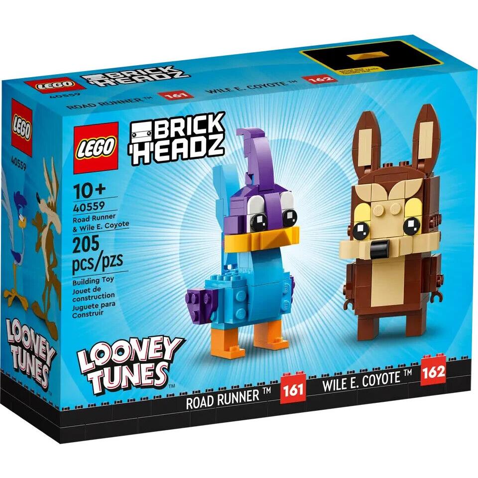 Lego Road Runner Wile E. Coyote 40559 Brickheadz Minifigure Building Set