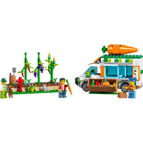 Lego City Farmer`s Market Van 60345 Legos Set Building Toy with 310 Pieces