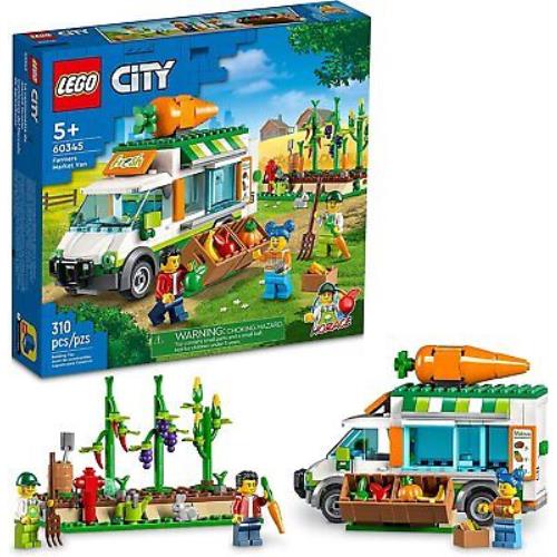 Lego City Farmers Market Van 60345 Building Toy Set For Kids Boys