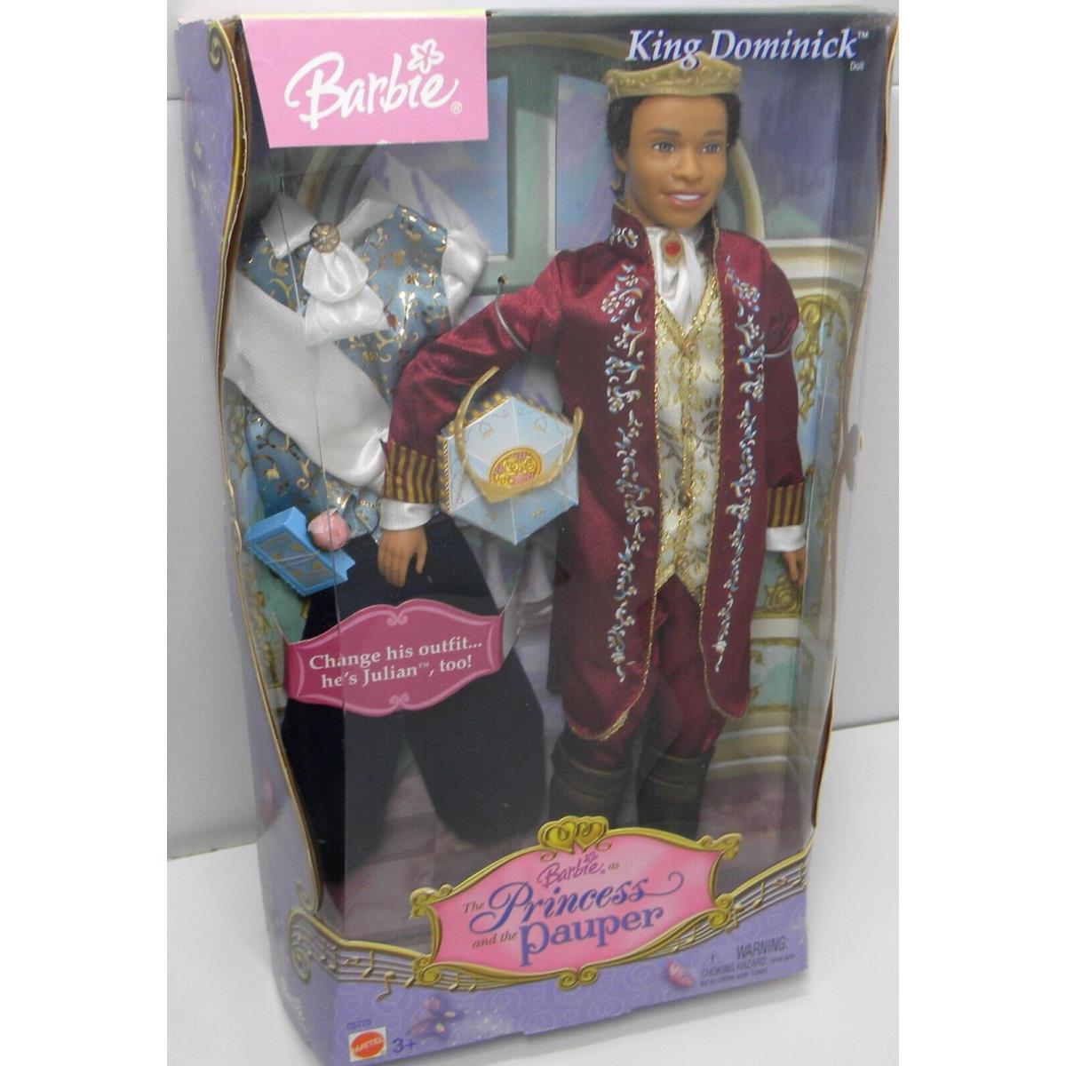 Barbie Ken King Dominick as Princess and The Pauper 2004 Doll