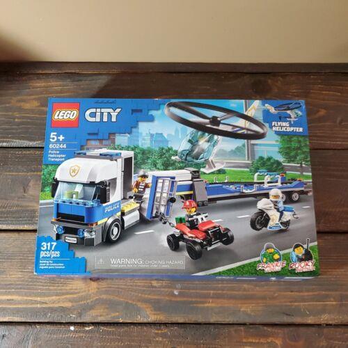Lego City Police Helicopter Transport 60244 Building Set 317 Pieces
