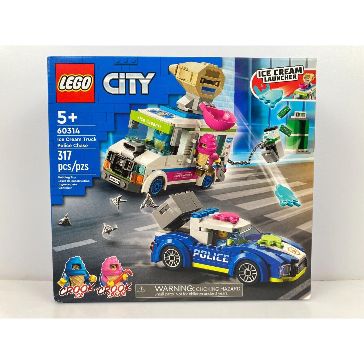Lego City Ice Cream Truck Police Chase Set Model: 60314 - 317Pcs - Retired