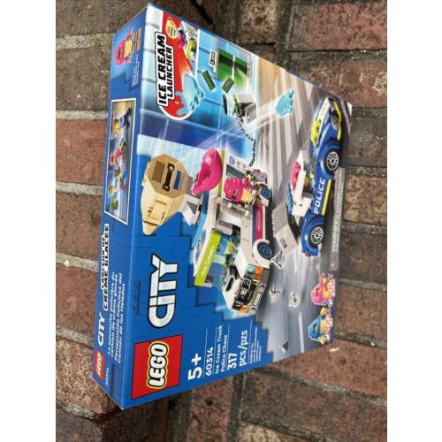 Lego 60314 City - Ice Cream Truck Police Chase - 317 Pieces Building Toy Kit Set