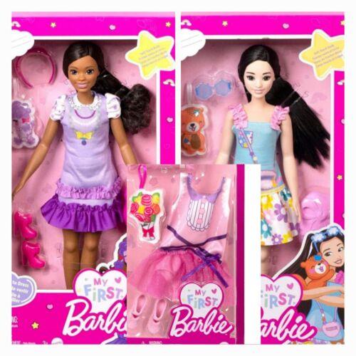 2 Barbie My First Barbie Preschool Doll Brooklyn Renee 13.5 Posable Outfit