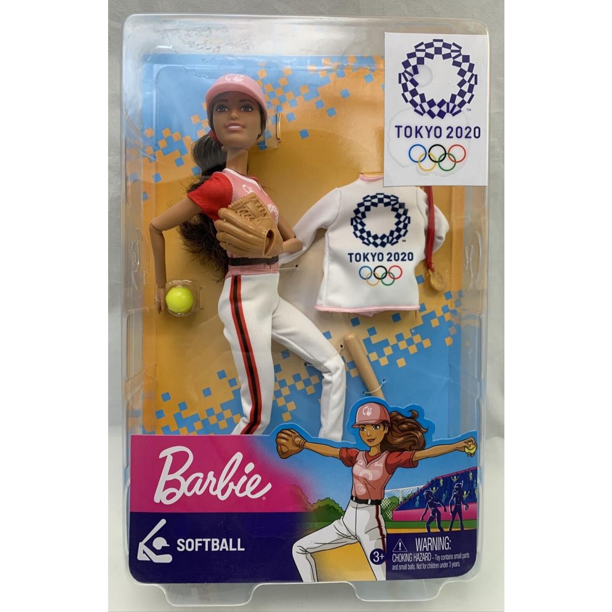 Barbie Tokyo 2020 Olympic Games Softball Doll Gold Medal Baseball