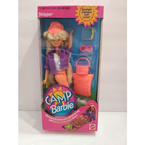 Camp Barbie Doll Skipper 11076 Vintage 1993 Sunlight Changes Hair