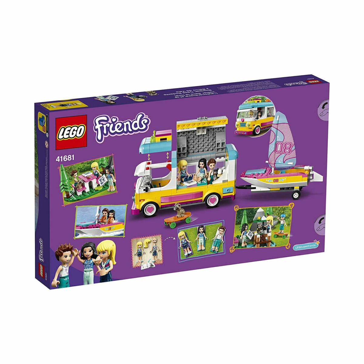 Lego Forest Camper Van and Sailboat Friends 41681 487 Pcs