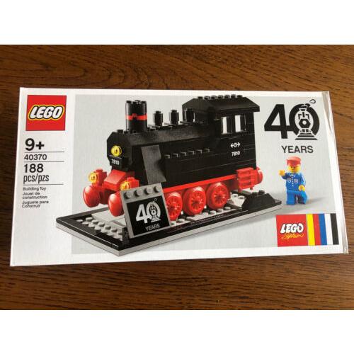 Lego 40th Anniversary Of Trains 40370 Steam Engine Set Limited