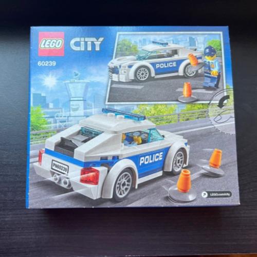 Lego City Police Patrol Car Set 60239 Building Kit 92 Pcs Toy Playset Retired