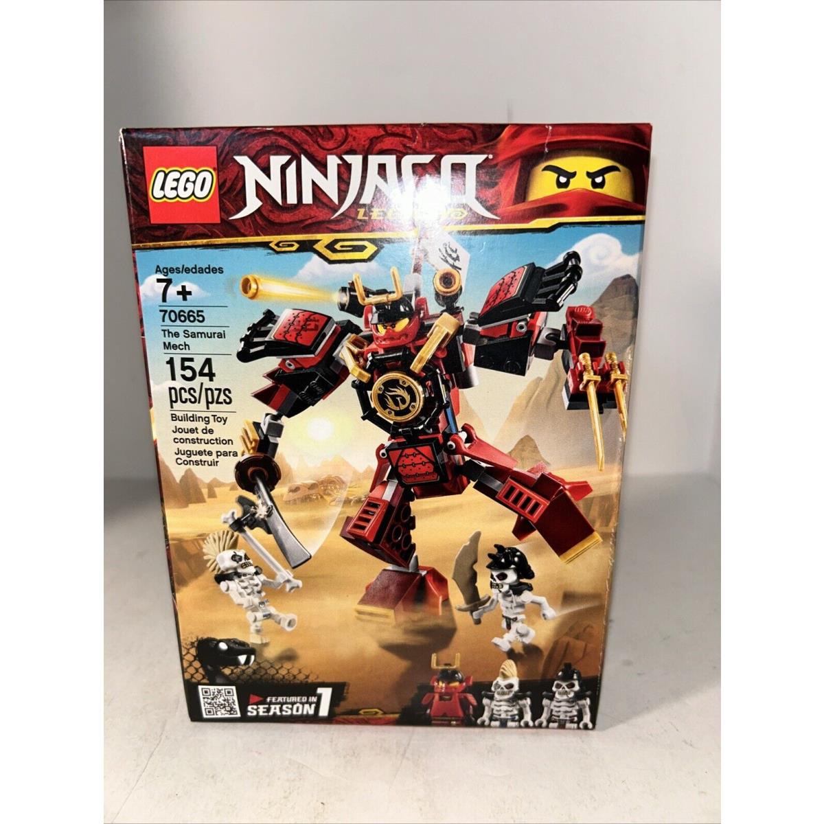 Lego Ninjago 70665 The Samurai Mech 154 Piece Building Set Toy Kit Age 7+