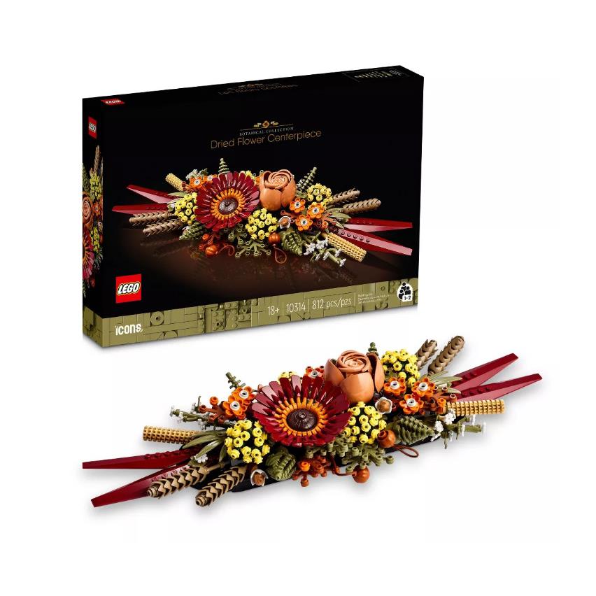 Lego Icons Dried Flower Centerpiece Set 10314 Botanical Collection