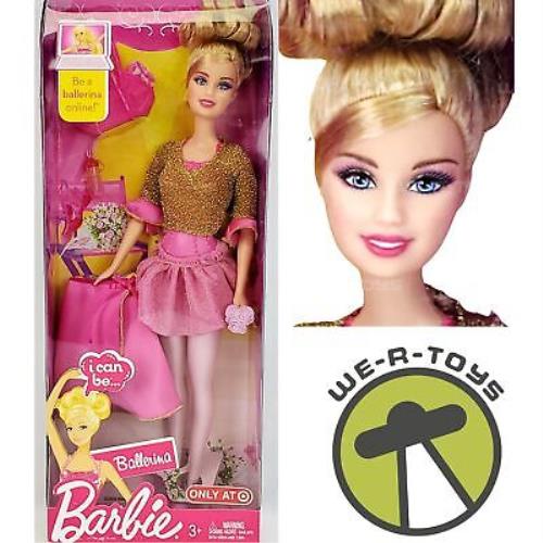 Barbie I Can Ballerina Doll 2009 Mattel T2214 Nrfb