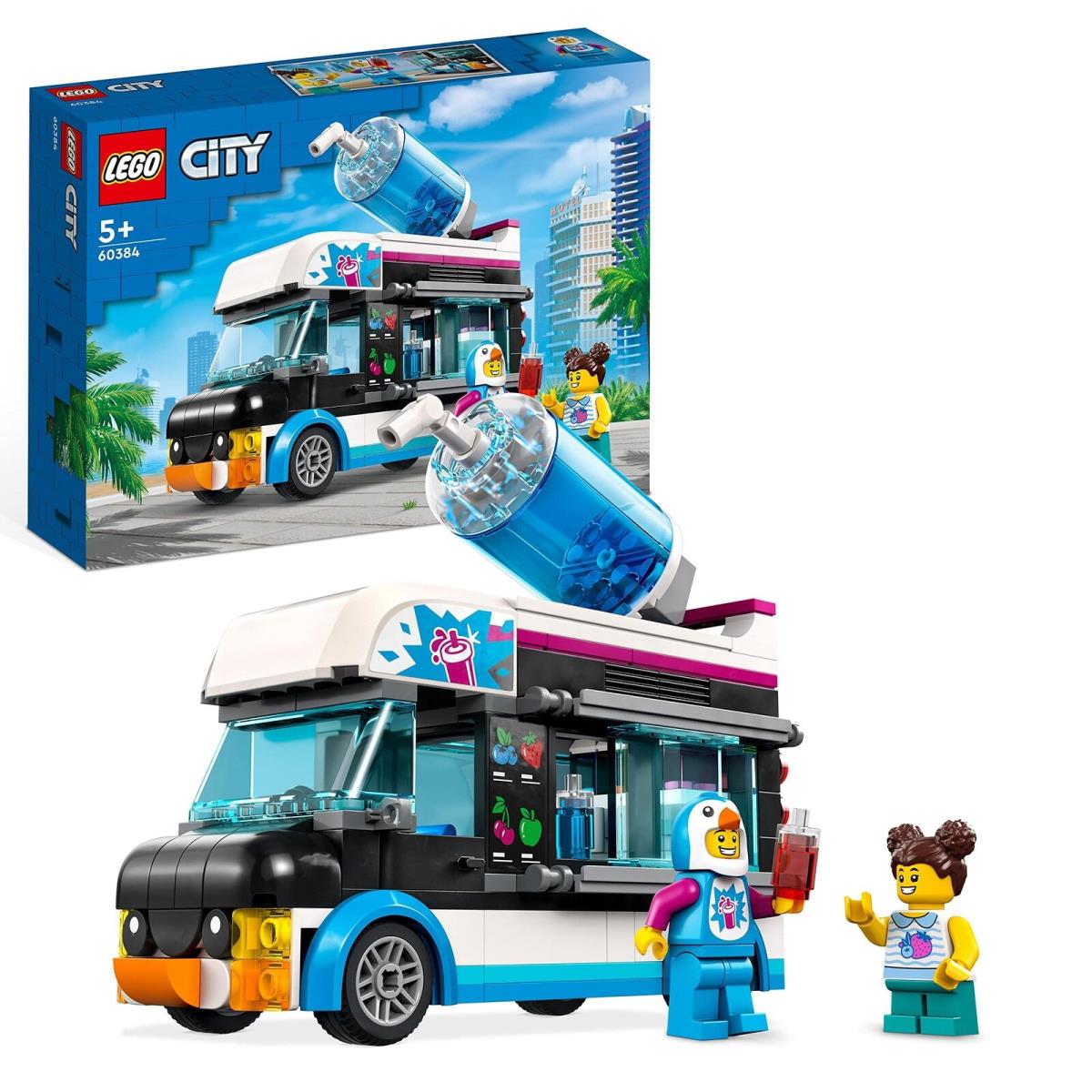 Lego 60384 City Penguin Slushy Van Truck Toy For 5 Plus Year Old Kids Boys G