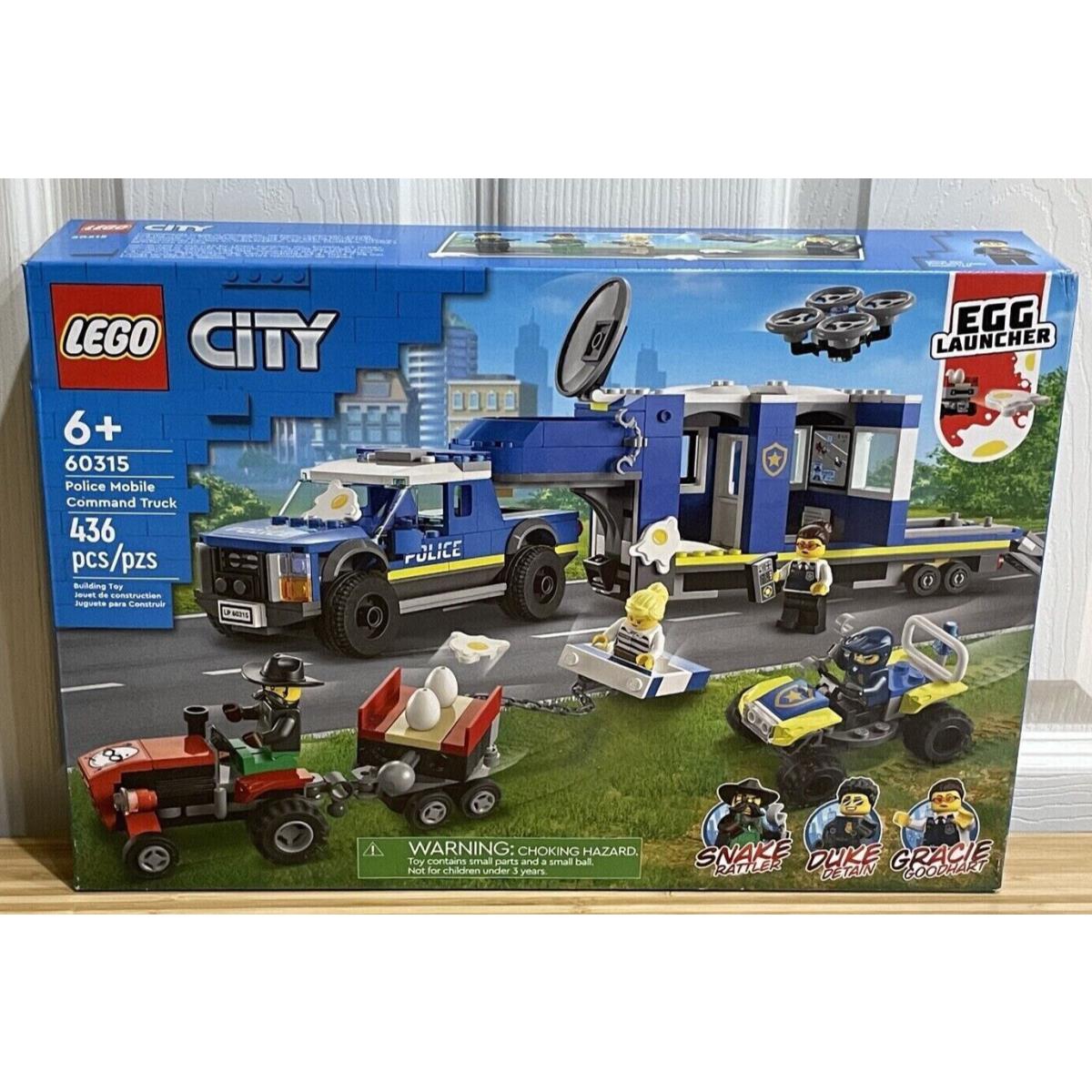 Lego Police Mobile Command Truck City 60315 Building Kit 436 Pcs