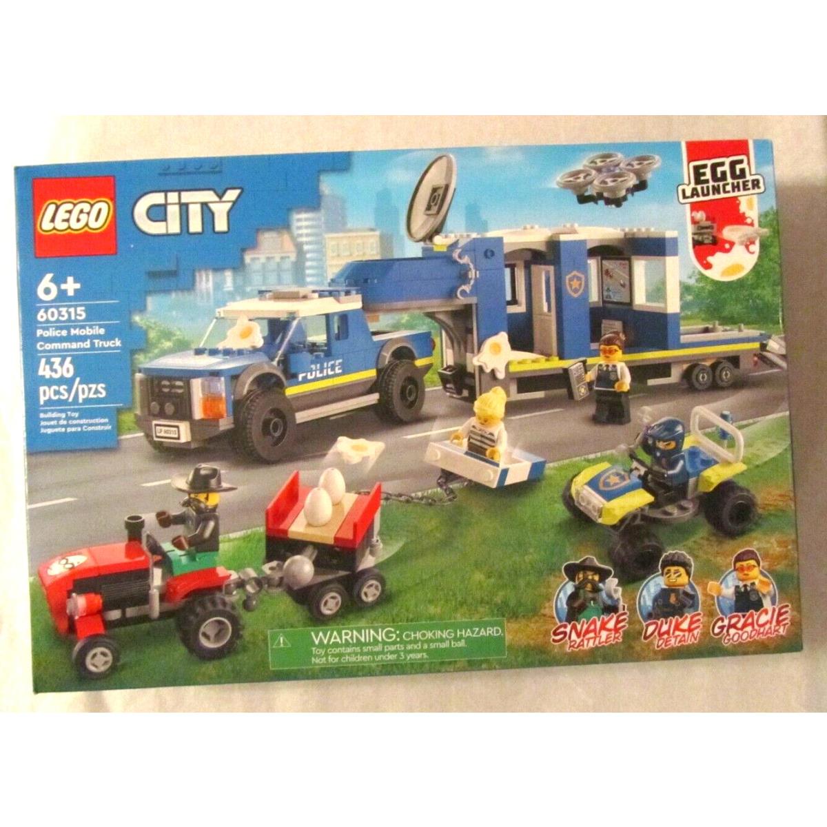 Lego City 60315 Police Mobile Command Truck 436 Piece Set Retired Nip