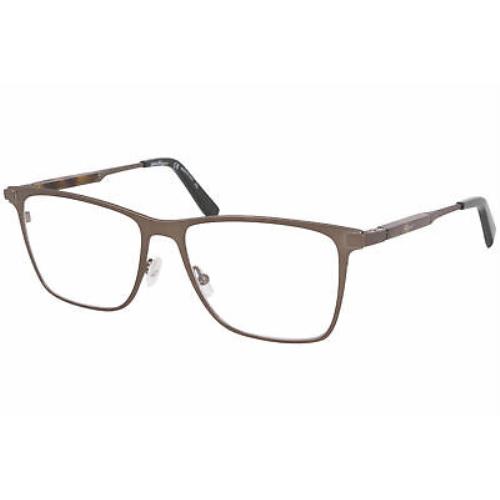 Salvatore Ferragamo SF2165 200 Eyeglasses Matte Brown/havana/green Optical Frame